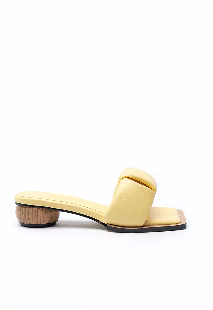 Wide Padded Band Open Toe Slide Sandals