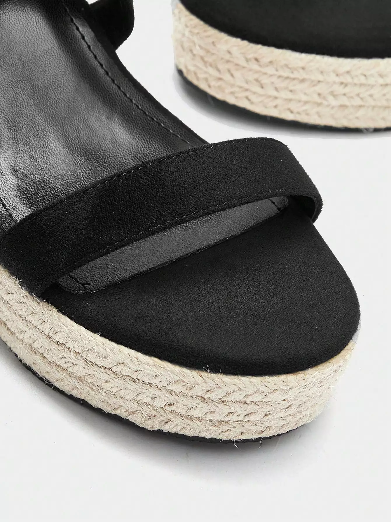 Women Strappy Sandals, Black Wedge Sandals, Minimalist Vacation Sandals