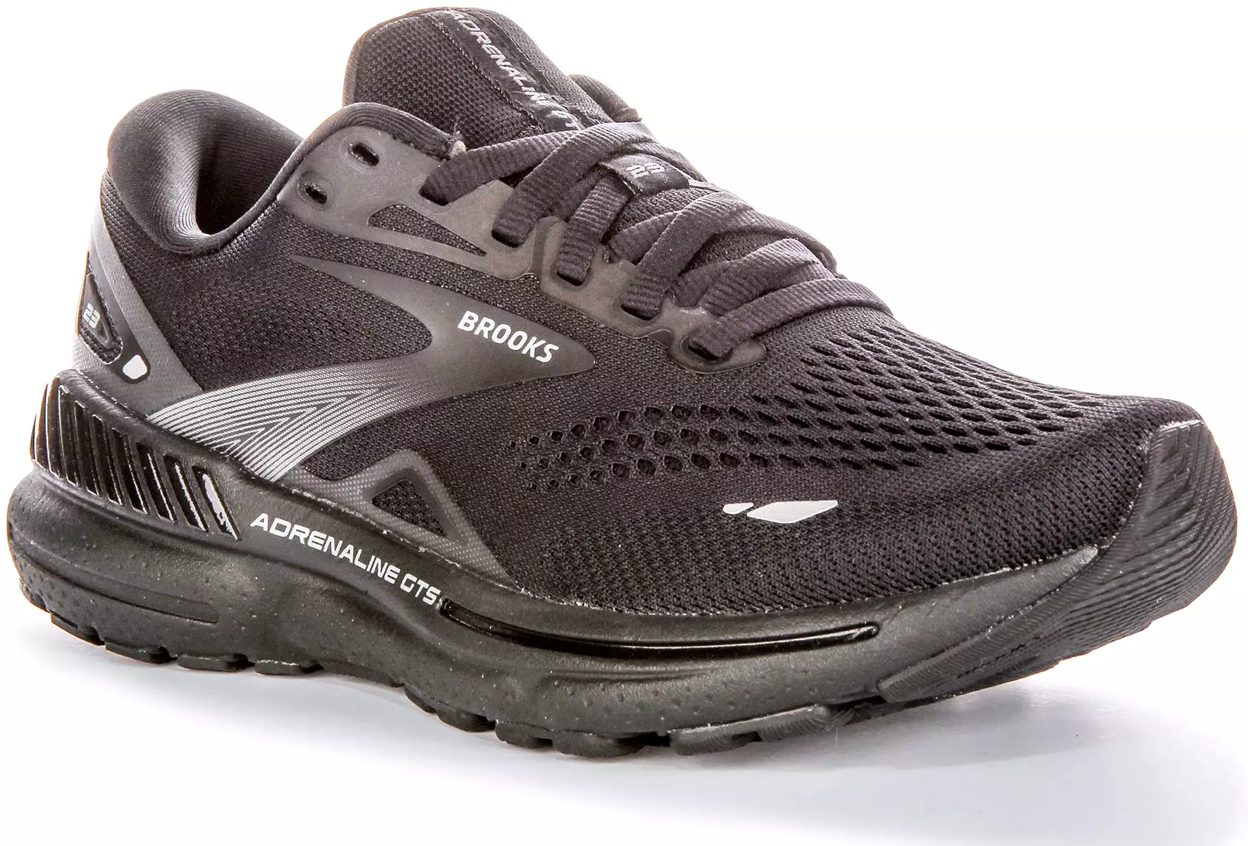 Women's Black Brooks Adrenaline GTS Shoes - Medium Fit