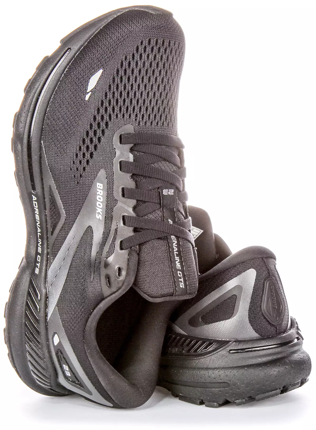 Women's Black Brooks Adrenaline GTS Shoes - Medium Fit