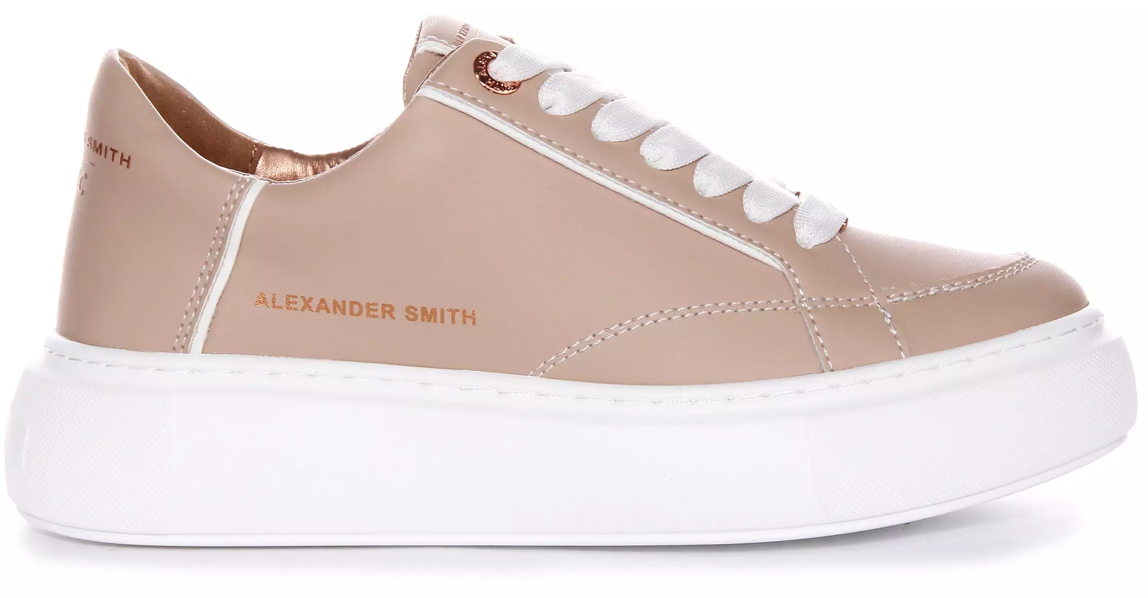 Women's Camel Alexander Smith Platform Trainers