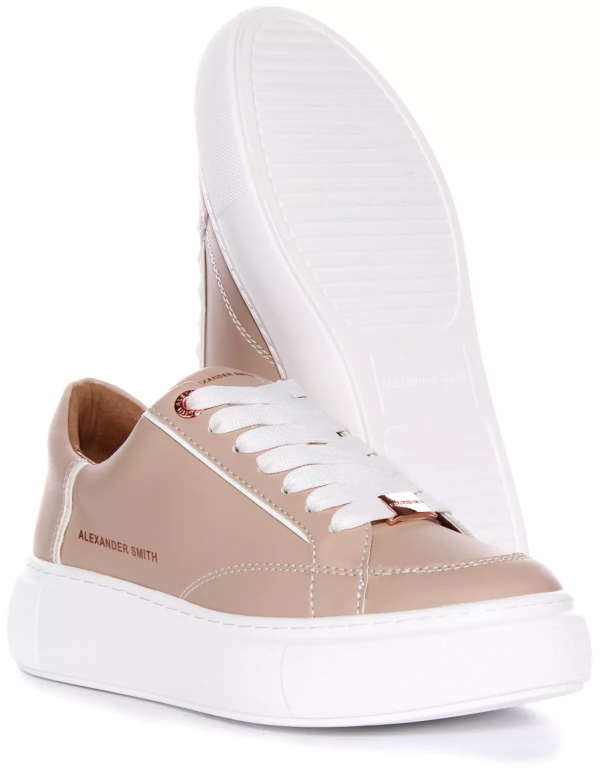 Women's Camel Alexander Smith Platform Trainers