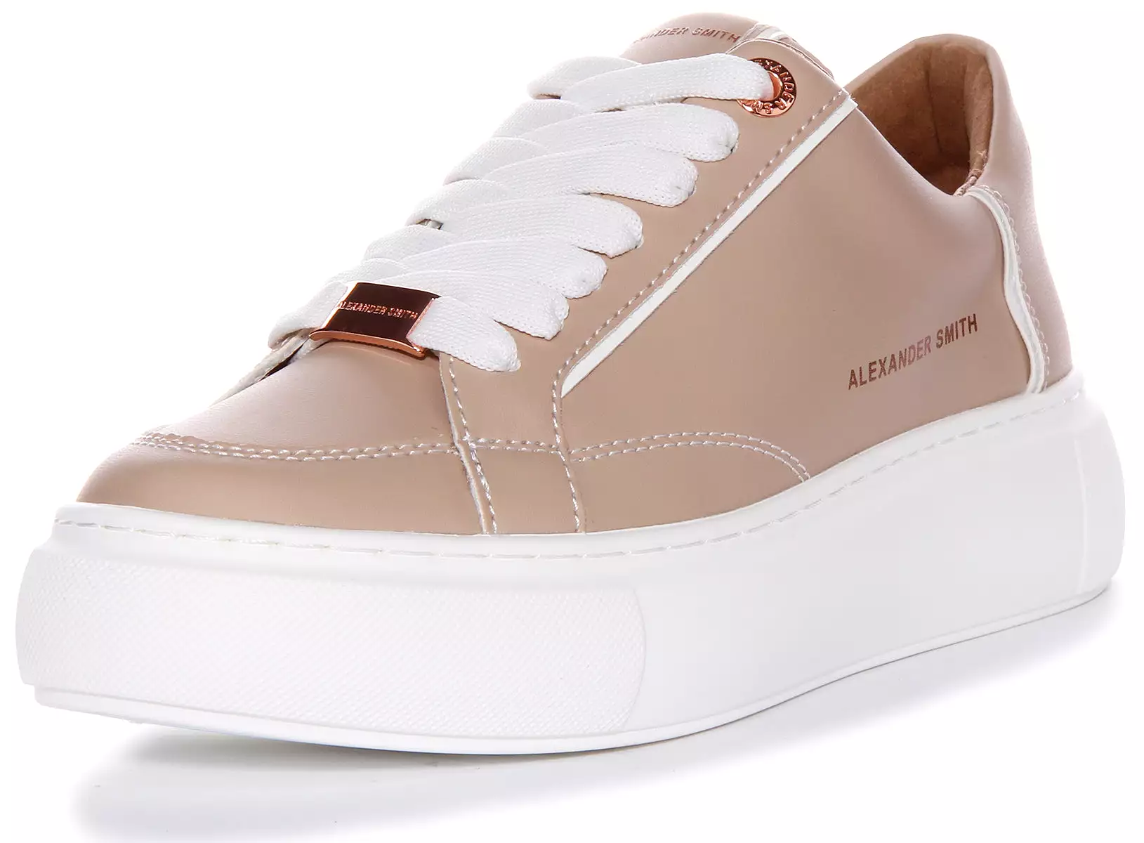 Women's Camel Alexander Smith Platform Trainers