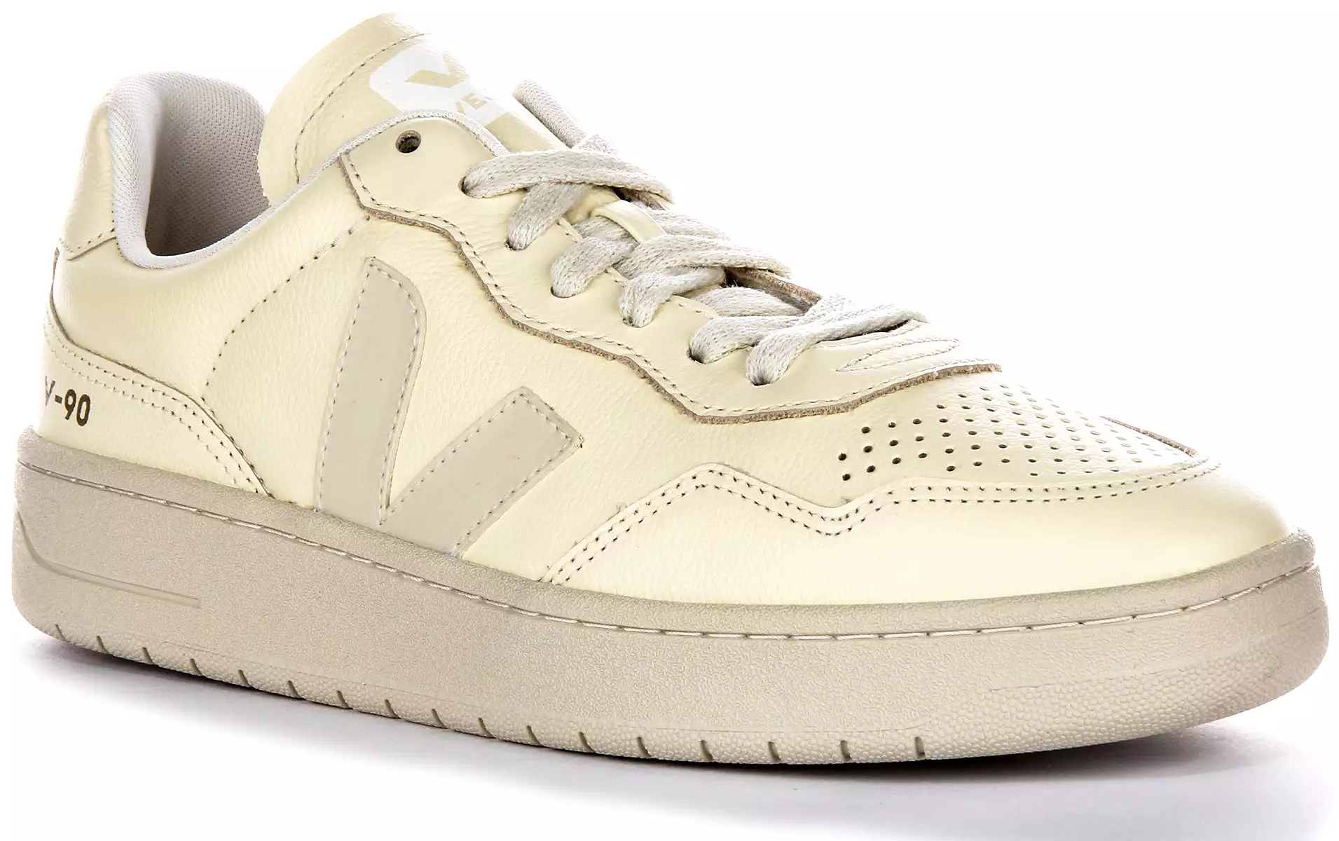 Women's Cream Leather Veja V 90 - Shop Now!