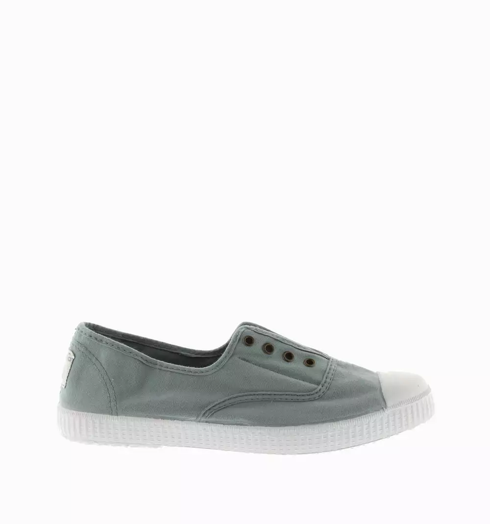 Women's elastic canvas trainers - Jade