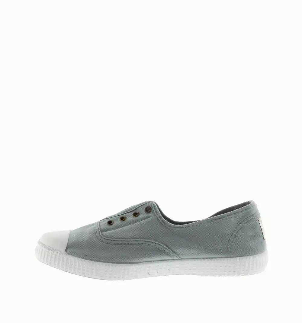 Women's elastic canvas trainers - Jade