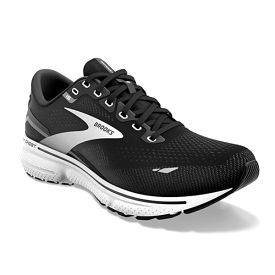 Women's Ghost 15 Wide Black White Brooks Running Shoe