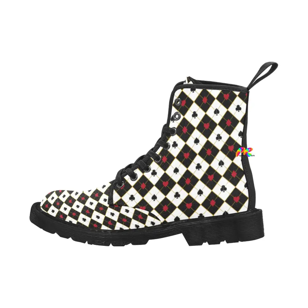 Women's Rave Canvas Boots with Dark Wonderland Lace-up - Google SEO result