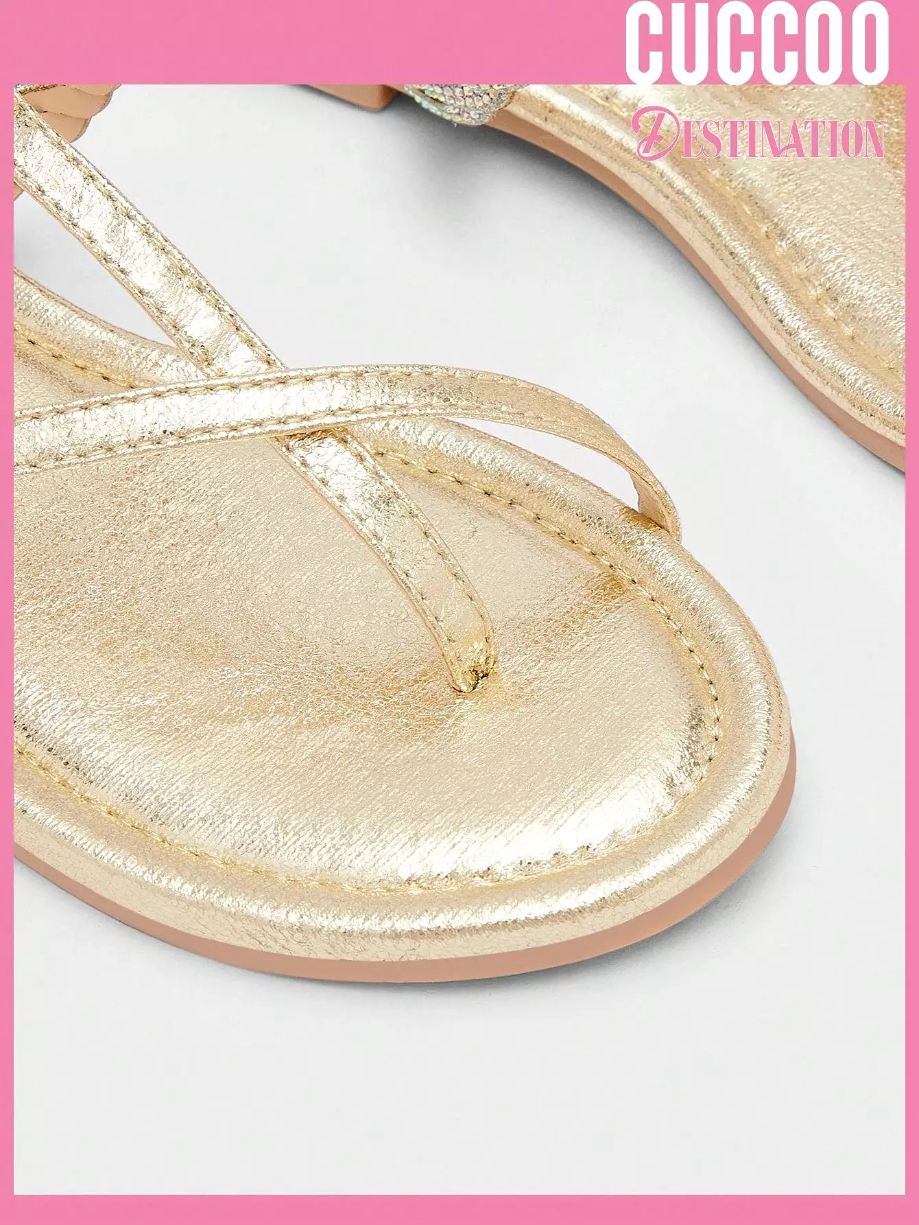 Women's Thong Sandals with Rhinestone Decor, Trendy and Elegant