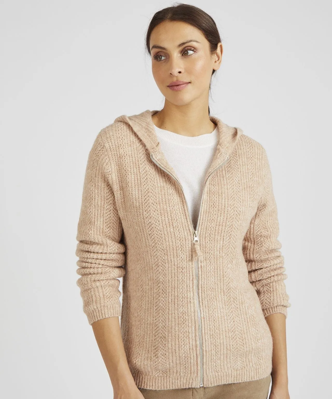 Zip-up Front Women's Cardigan